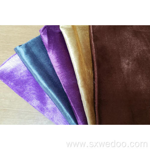 Colorful Plain Velvet Fabric for Sofa Furniture